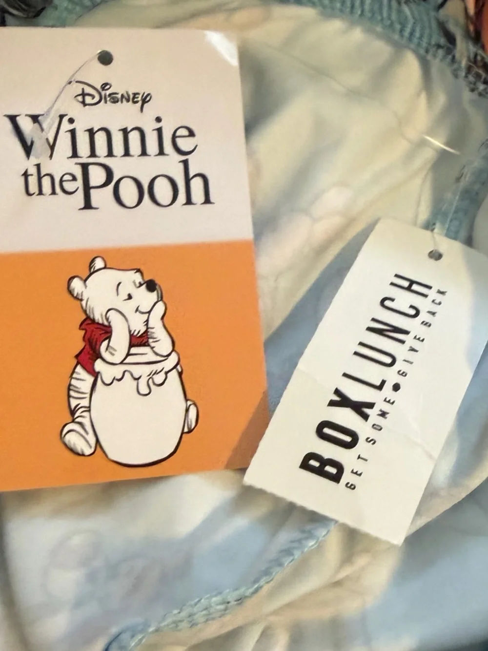 Disney Winnie the Pooh Light Blue Pajama Pants with Yellow Drawstring - Picture 5 of 16